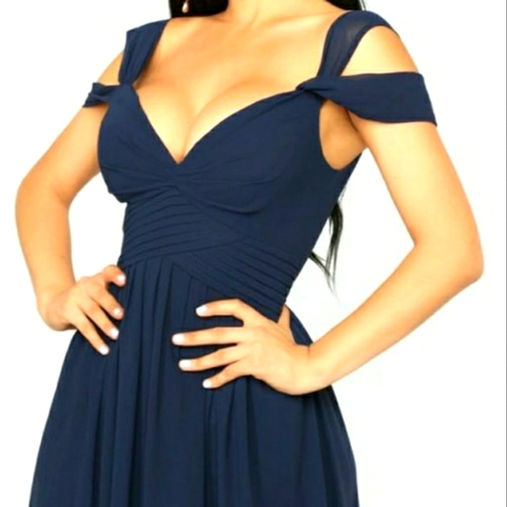 FashionNova Brand New Navy Blue Maxi Dress XL